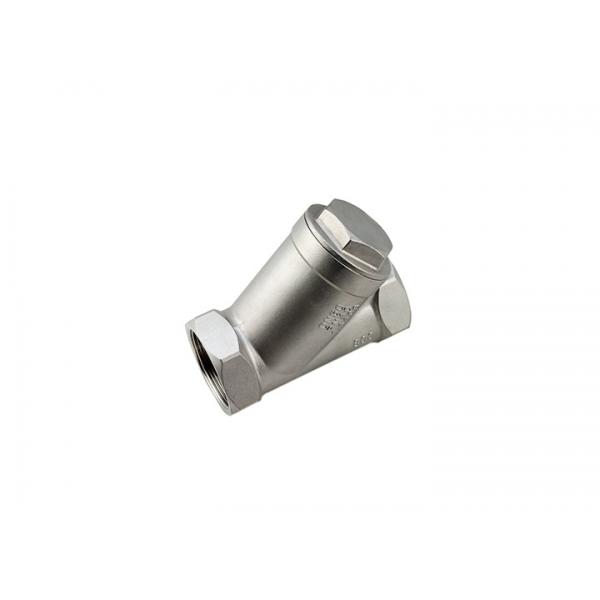 Quality PTFE Seat Stainless Steel Spring Check Valve 304SS Spring BSP End 316SS Angle for sale