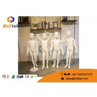 China FRP Fiberglass Mannequins , Full Body Gloss White Color Child Mannequin for sale