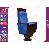China Wooden Carved Craft Auditorium Style Seating Theater Chairs With Cushion factory