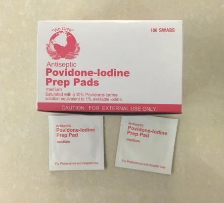 Quality Antiseptic Medical Device Consumables Safety Clean Lodine Prep Pads for sale
