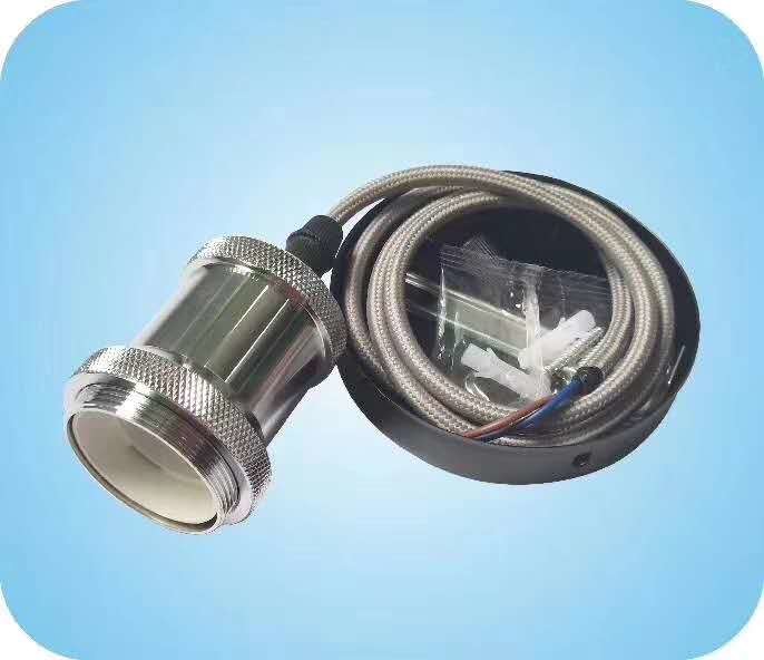 China Mental Ceiling Lamp Holder E27 Aluminium Socket with Many colors for Your Options, hanging lamp base for sale