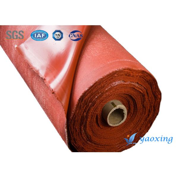 Quality Industrial Smooth Silicone Fiberglass Cloth / Soft Fiberglass Temperature Resistance for sale