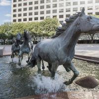 China SGS Standard H140cm Outdoor Bronze Sculpture , Bronze Horse Garden Statue factory