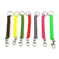 China Fall Protection 10cm Polyurethane Coil Key Chain Light Weight factory