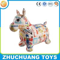 China color painting giant pvc inflatable cartoon animals ride horse for sale