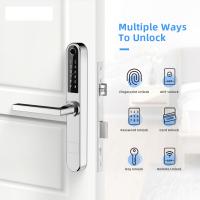 China Ultrathin Sliding Patio Door Smart Lock Bluetooth FPC Fingerprint Mechanical Key factory