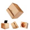 China Mini Portable Wooden Wireless Speaker Amplifier Holder Mobile Phone Use factory