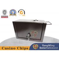 China Customized Deluxe Tip Money Box For Poker Table Game Storage Box Baccarat Black Jack Table Game for sale