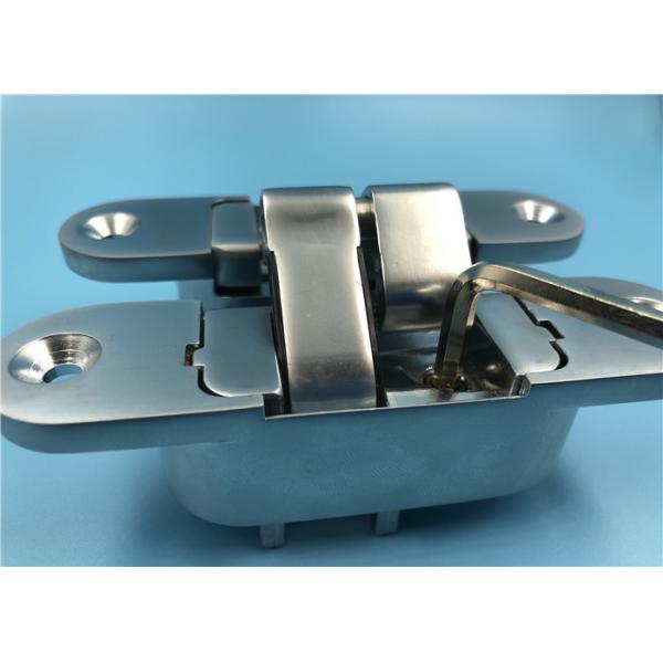 Quality Pearl Chrome Adjustable Concealed Hinges For House Solid Wood Door for sale