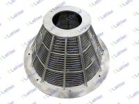 China 0.25mm Slot Centrifuge Ss304 Conical Sieve Basket factory