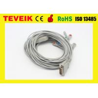 China Ten Leads ECG Cable With Snap / ECG Monitor Leads For Schiller EKG Machine , DB 15pin factory