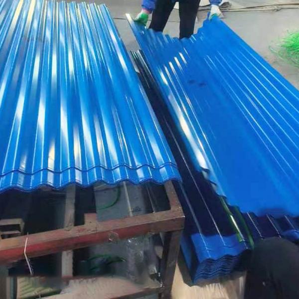 Quality Corrugated Galvanized Steel Roofing Sheets Blue Color Corrugate Roofing Steel for sale