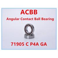 Quality 71905 C P4A GA Angle Contact Ball Bearing 32000RPM-36000RPM for sale