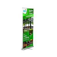 China Custom Trade Show Retractable Banners , Double Side Stand Up Retractable Banners factory