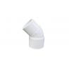 China White Plumbing 1.5 Inch PVC Pipe 45 Degree Elbow For Spa Massage System factory