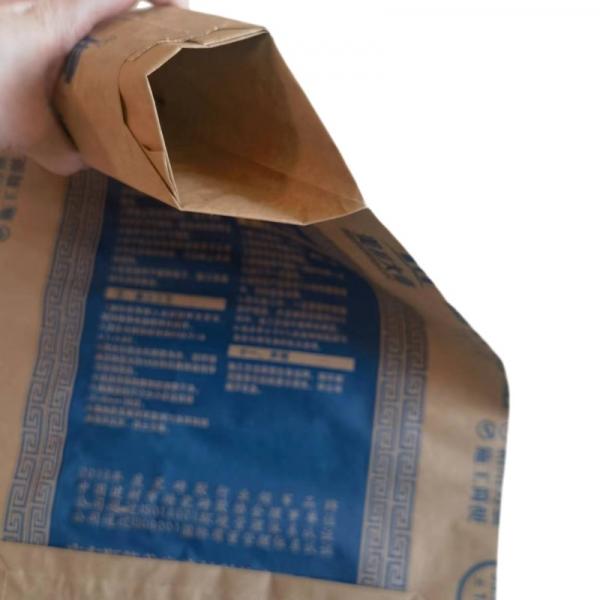 Quality Cement 2 Ply Paper Bags Waterproof 20kg Multiwall Kraft Paper Bags Laminated for sale