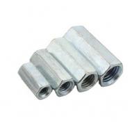 China Fasteners Hex Long Nuts Carbon Steel White Zinc Plated Grade 4.8 Din 6334 M6 factory