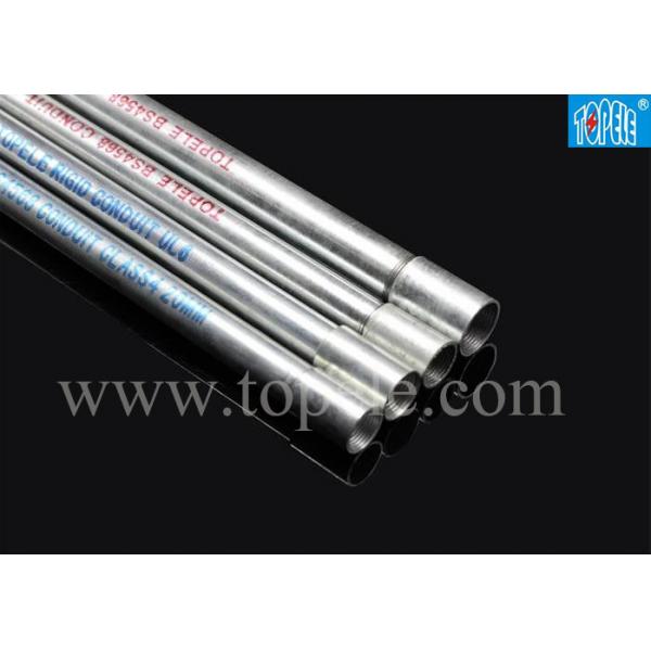 Quality Galvanized Steel BS4568 Conduit Welded Pipes with Threaded Coupling for sale