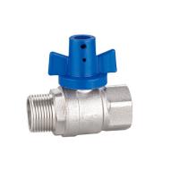 Quality Forged Nickel Plated Brass Valve V1030-MF Brass Lockable Valve for sale