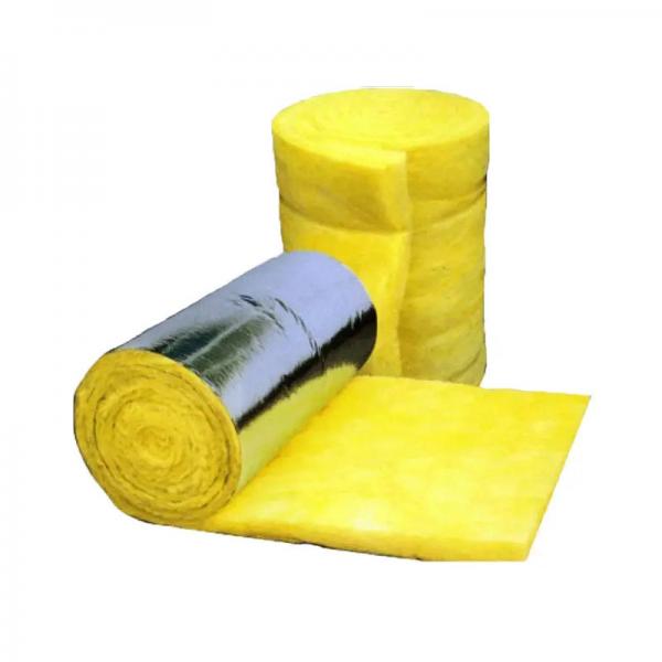 Quality Yellow Natural Fiberglass Wool Insulation Construction Material for sale
