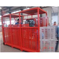 Quality Open Top Cage 2ton 22m/Min Construction Material Lifting Hoist In Building Site for sale