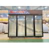 China Commercial Upright Vertical Cooler and Freezer Glass Door Display Showcase factory