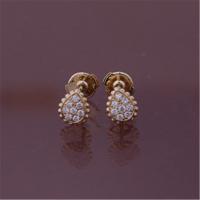 China French Fine Gold Jewelry Serpent Bohème XS Motif Ear Studs in Pink Gold Earrings JCO01362 factory
