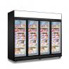 China Commercial Upright Vertical Cooler and Freezer Glass Door Display Showcase factory