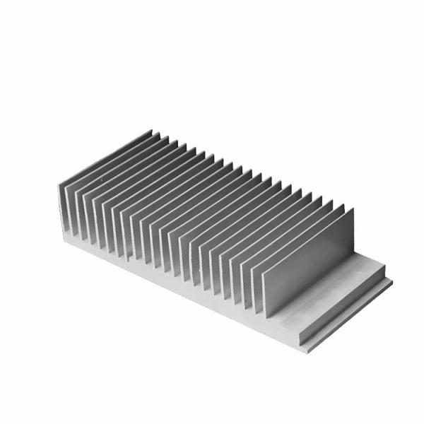 Quality Black Anodized 6063 Aluminum Extruded Heat Sink Profiles High Density for sale