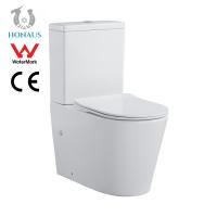 Quality Glazed Trapway Ceramic Toilet Bowl Floor Mounted Water Closet Standard Slow Down for sale