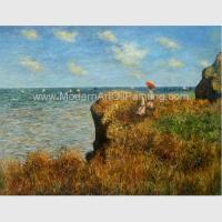 China Claude Monet Oil Reproduction, Cliff Walk At Pourville Oil on Canvas 50 X 70 Cm factory