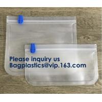 China PEVA, Silicone, Reusable Storage Resealable Freezer Food Bags, Leak Proof Zip lockk Airtight lunch Container factory