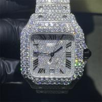 china Luxury Moissanite Diamond Watch VVS Moissanite Iced Out Moissanite Bust Down