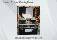 China Flush Liquid Ultrasonic Printhead Cleaning Machine , Black Heated Ultrasonic Cleaner factory