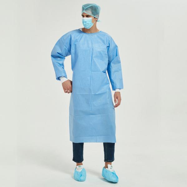 Quality Safety Protection Smms Disposable Reinforced Surgical Gown S-5XL for sale