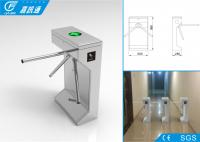 China Stainless steel tripod turnstile with remote reader , 3 million cycles life span factory