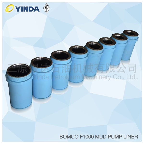 Bomco F1000 Triplex Mud Pump Liner, API-7K Certified Factory, Chromium content 26-28%, HRC hardness greater than 60