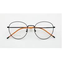 china Titanium Full Frame Non-Prescription Glasses Optical Eyeglassess with Blue Light Blocking Round Retro Style Glasses