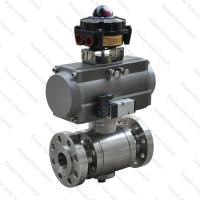 China Double Action 2PC Stainless Steel Pneumatic Ball Valve factory