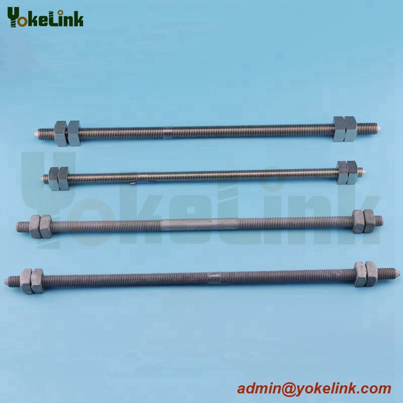 China High Quality Pole Line Fastener 5/8 Inch Diameter Double Arming Bolt factory