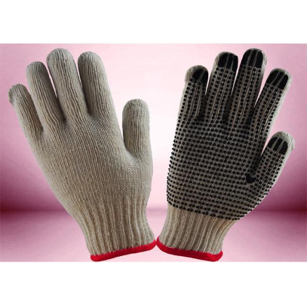 Quality Cotton / Polyester Working Hands Gloves Flexible Shell Weight 550g Per Dozen for sale