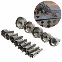 Quality 13pcs Tungsten Carbide Tip TCT Hole Saw Cutter For Stainless Steel Plate for sale