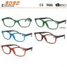 China New design reading glasses plastic hinge,two pins on the frame,suitable for men and women factory