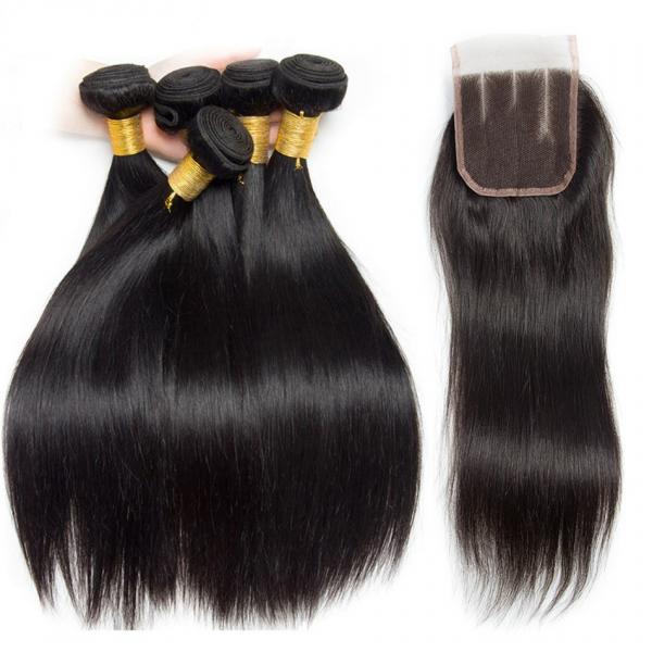 Quality No Shedding / Tangling Brazilian Human Hair Bundles / Extension Straight 8a Hair for sale