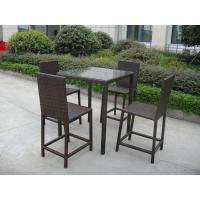 China Resin Wicker Patio Furniture , Waterproof Garden Table And Chairs for sale