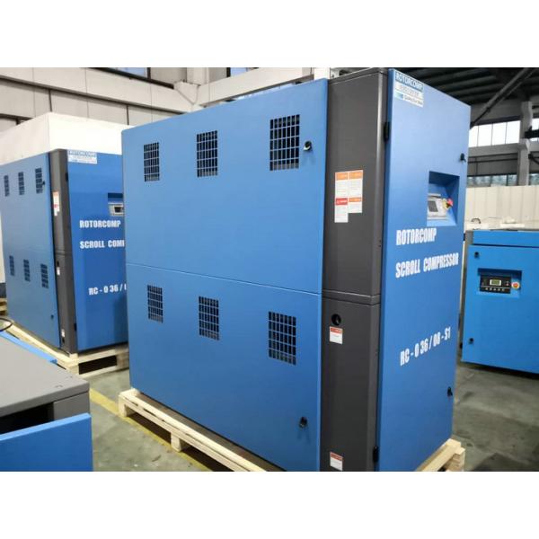 Quality Oil free Scroll Compressor to fight Virus / Silent Oilless Air Compressor 16.5KW for sale