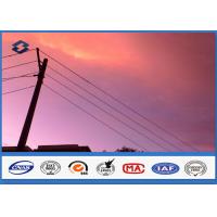 Quality Philippines Octagonal 25FT - 45FT power transmission poles , 1 Section for sale