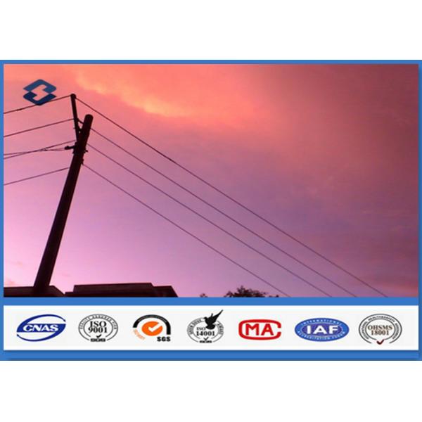 Quality Philippines Octagonal 25FT - 45FT power transmission poles , 1 Section for sale
