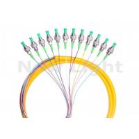 Quality Simplex Single Mode Fiber Optic Jumper Cables FC UPC 12 Core Fanout Fiber Optic Pigtail for sale