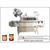 China Sauces Jam Glass Bottle Capping Machine , Twist Off Cap Vacuum Lug Capping Machine factory